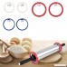Rolling Pin Stainless Steel Adjustable Dough Roller with 3 Sets Removable Thickness Rings & Silicone Pastry Mat for Baking Dough Pizza Pie Pastries Pasta and Cookies - B07BS6TYDP